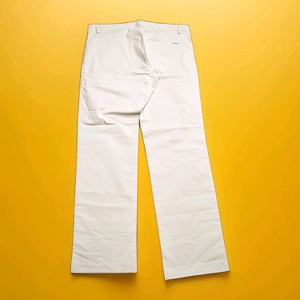 Calvin Klein Slim Fit Tech Chino Pants Men's 34/32 Light Bone Beige - Picture 2 of 12